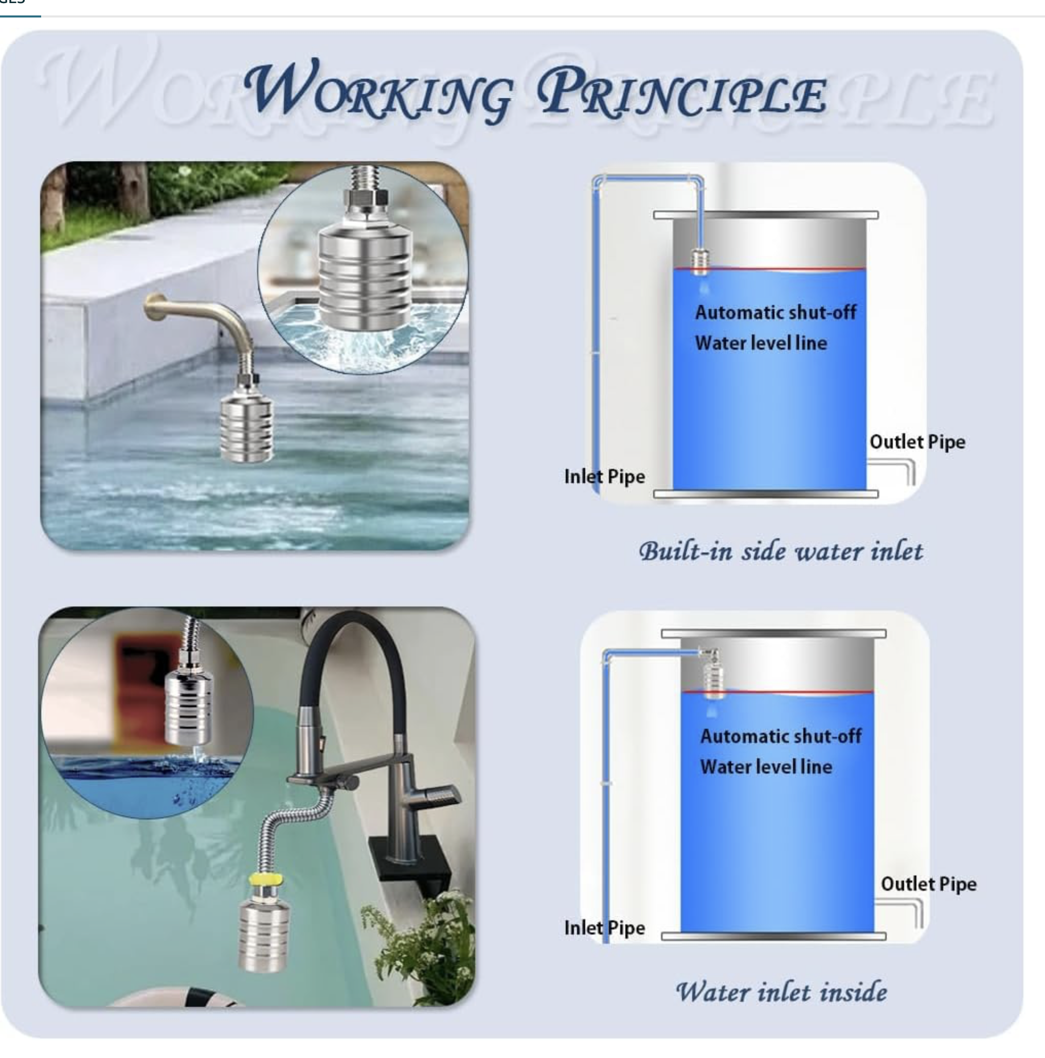 Trying to imagine using this float valve as depicted in either picture.